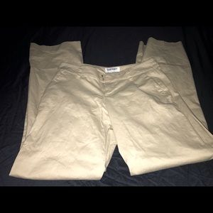 NWOT Old Navy light Khaki dress pants 2